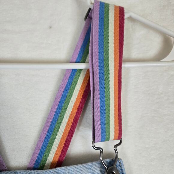 Target Pride Collection LGBTQ Rainbow Overall Shorts Womens XL 0831 - Picture 5 of 11